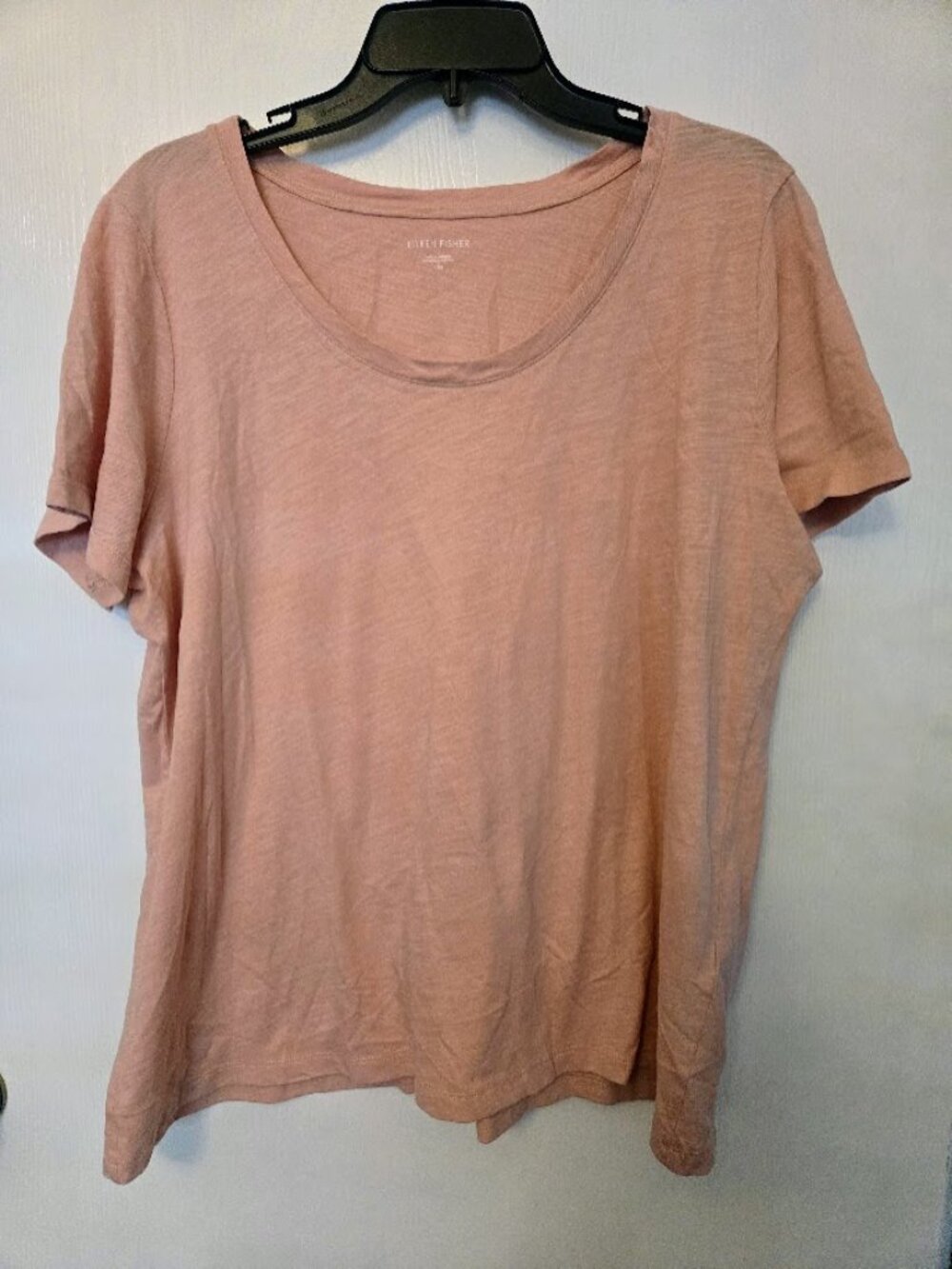 Eileen Fisher S/S dusty pink tee EUC Size L